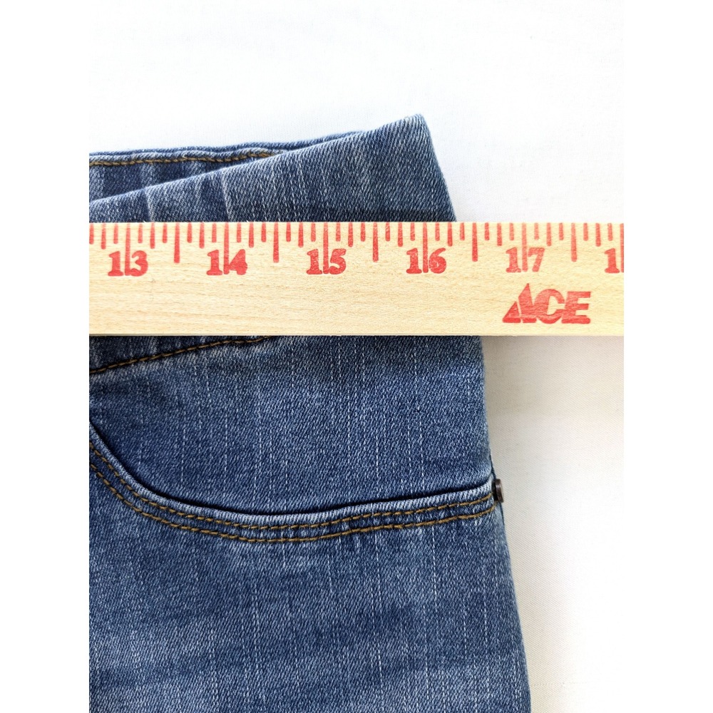 Sound Style Amazing Donna Pull On Straight Leg Jeans Blue Medium Wash Large - Picture 5 of 6